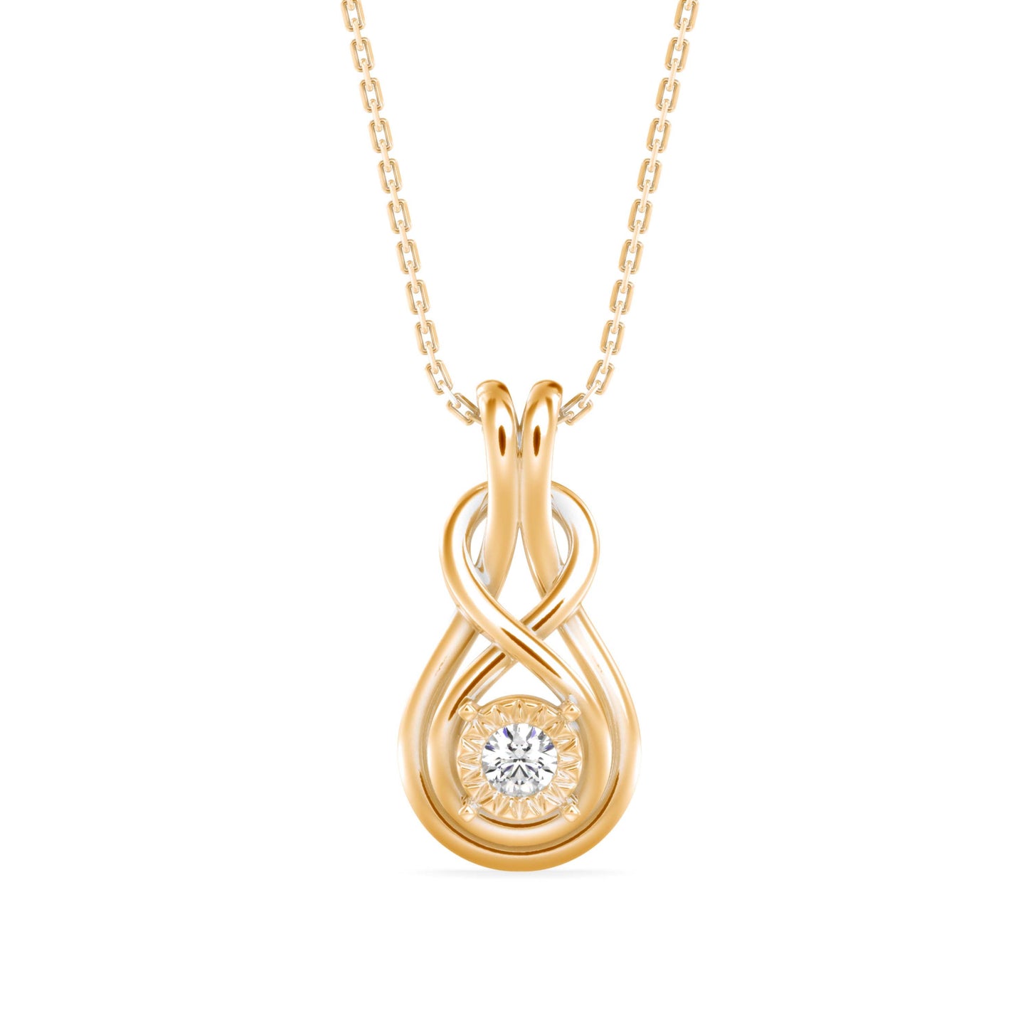 Hebe Diamond Pendant Yellow Gold