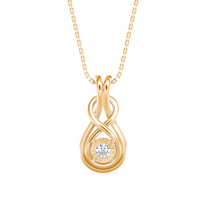 Hebe Diamond Pendant Yellow Gold