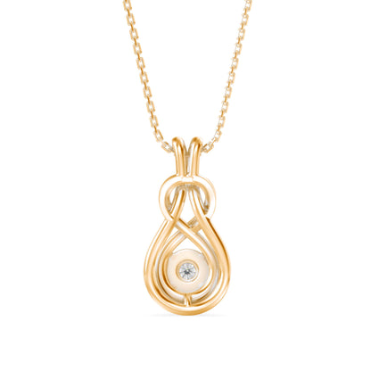 Hebe Diamond Pendant Yellow Gold