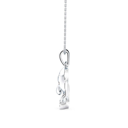 Calf Diamond Pendant Platinum