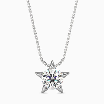 Lumiere Diamond Solitaire Pendant Platinum