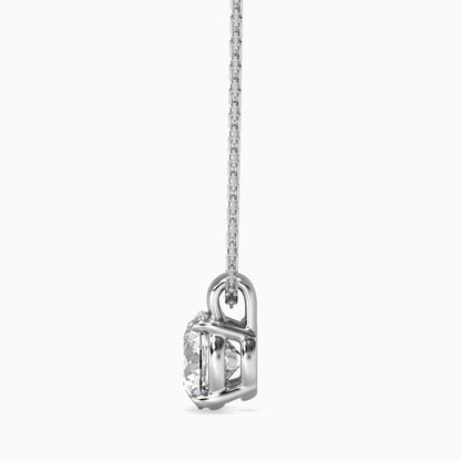 Flit Diamond Solitaire Pendant White Gold