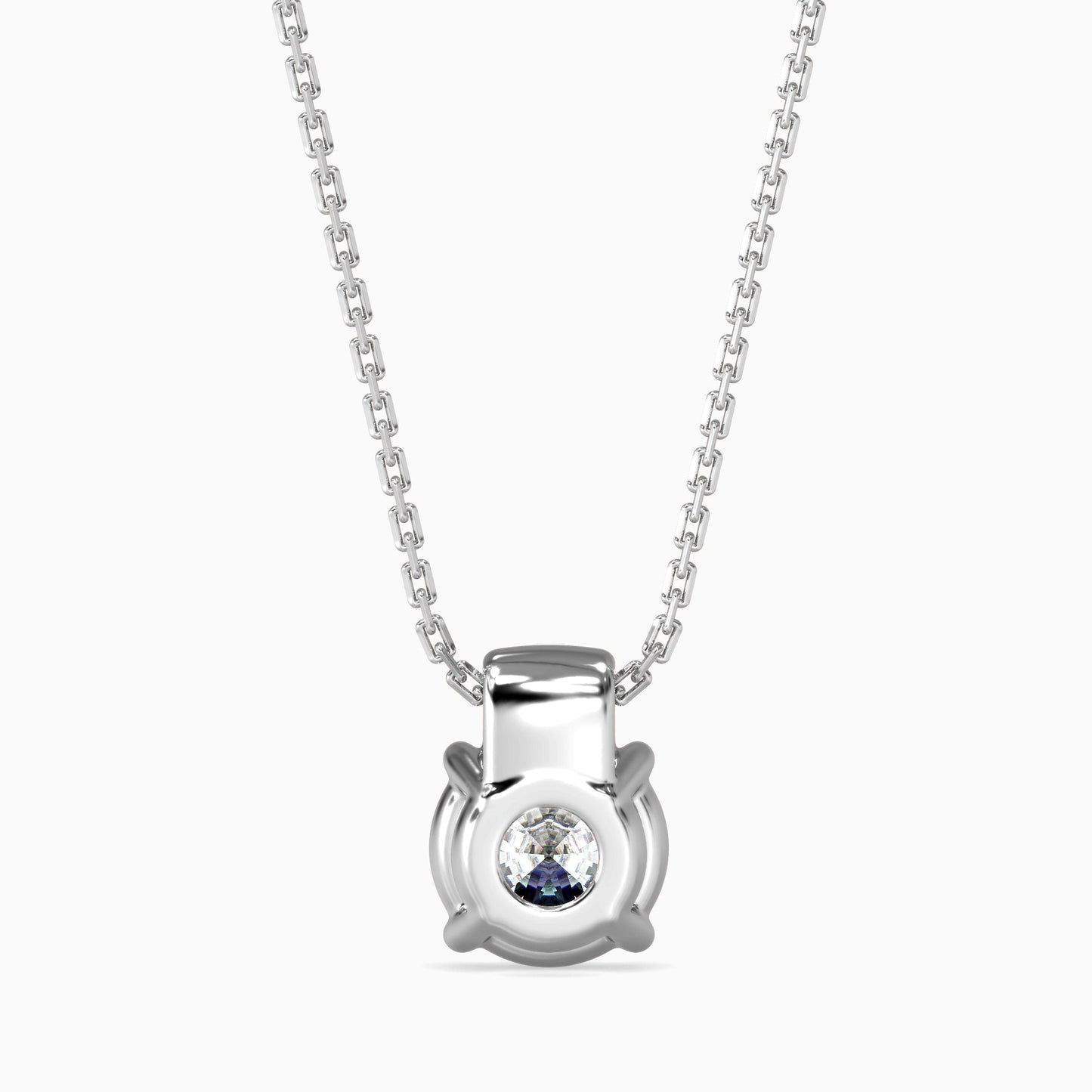 Flit Diamond Solitaire Pendant White Gold