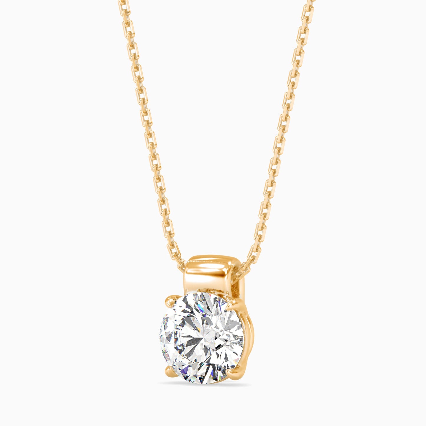 Flit Diamond Solitaire Pendant Yellow Gold