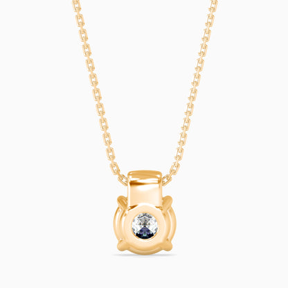 Flit Diamond Solitaire Pendant Yellow Gold