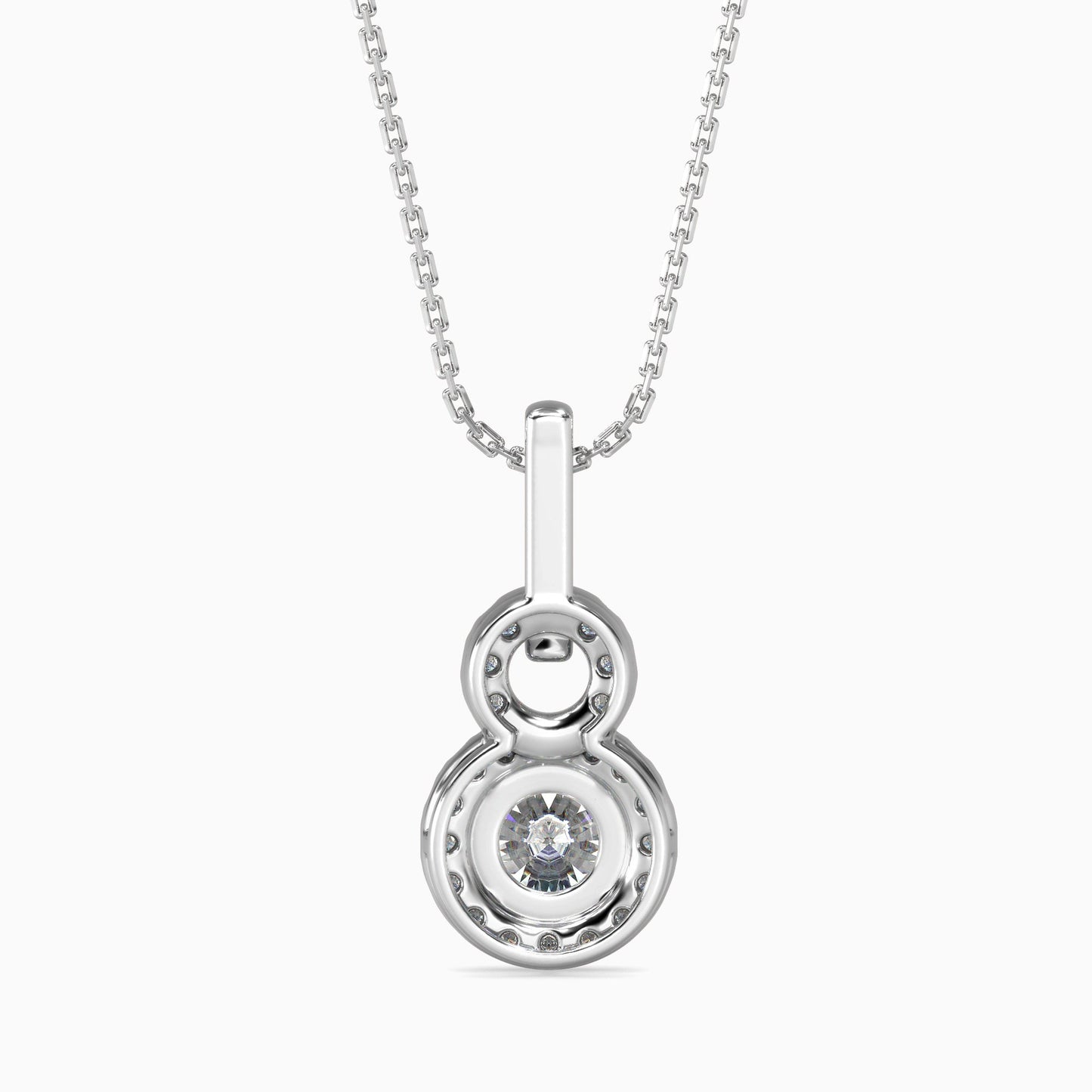 Percy Solitaire Diamond Pendant Platinum