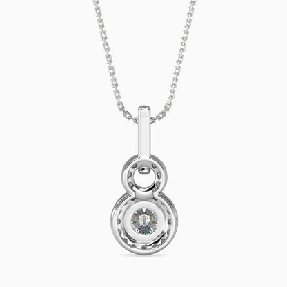 Percy Solitaire Diamond Pendant White Gold