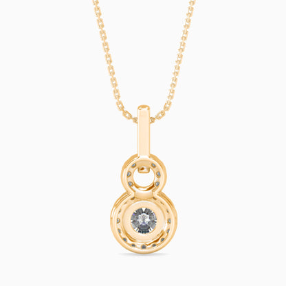 Percy Solitaire Diamond Pendant Yellow Gold