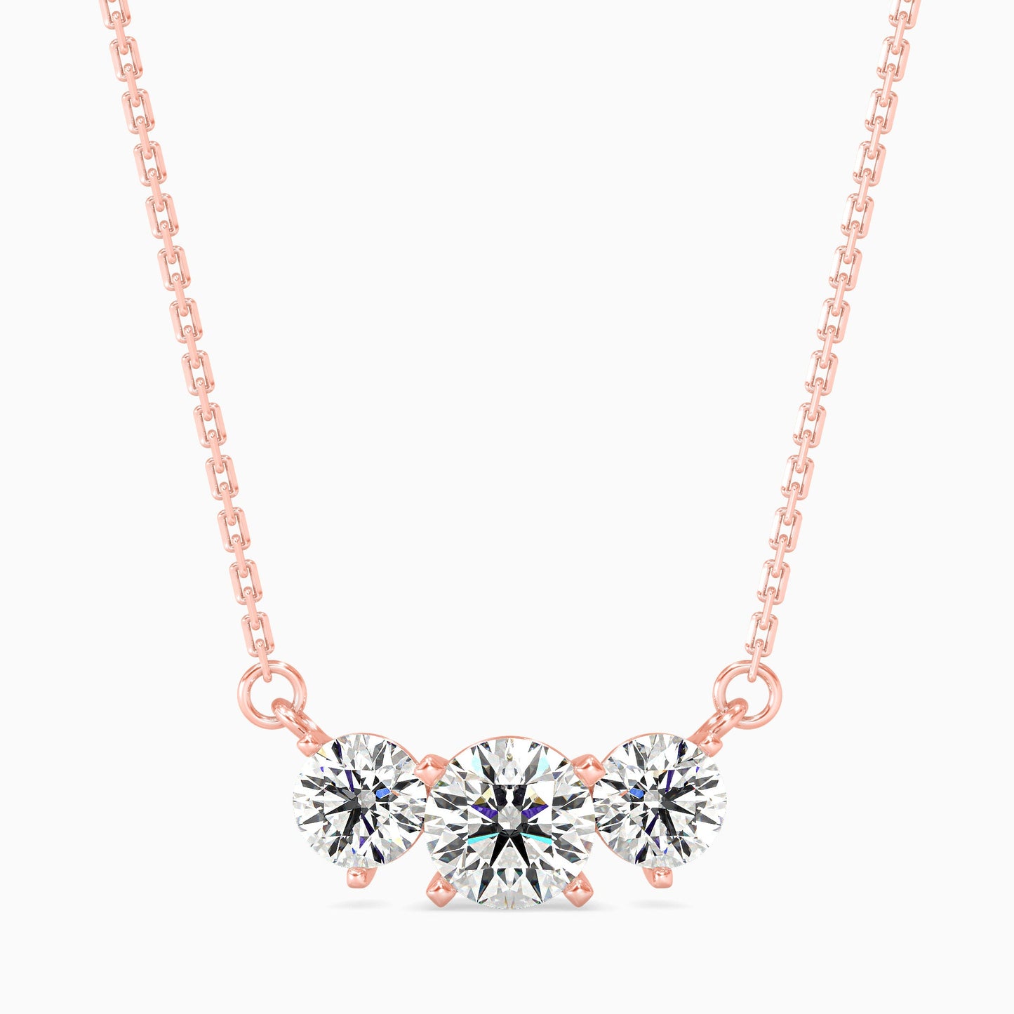 Martina Diamond Solitaire Pendant Rose Gold