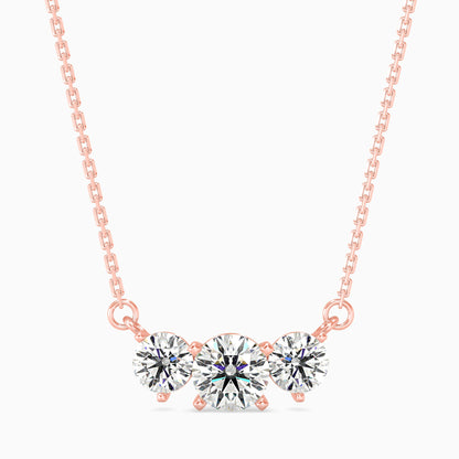 Martina Diamond Solitaire Pendant Rose Gold