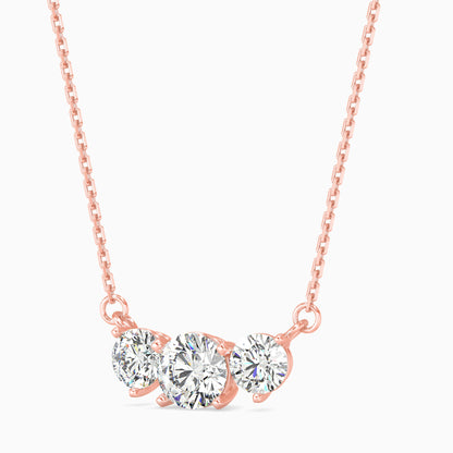 Martina Diamond Solitaire Pendant Rose Gold