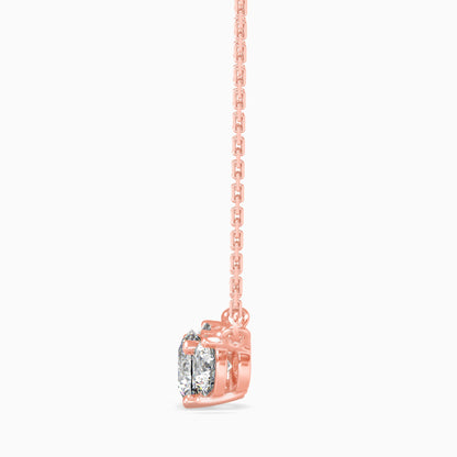 Martina Diamond Solitaire Pendant Rose Gold