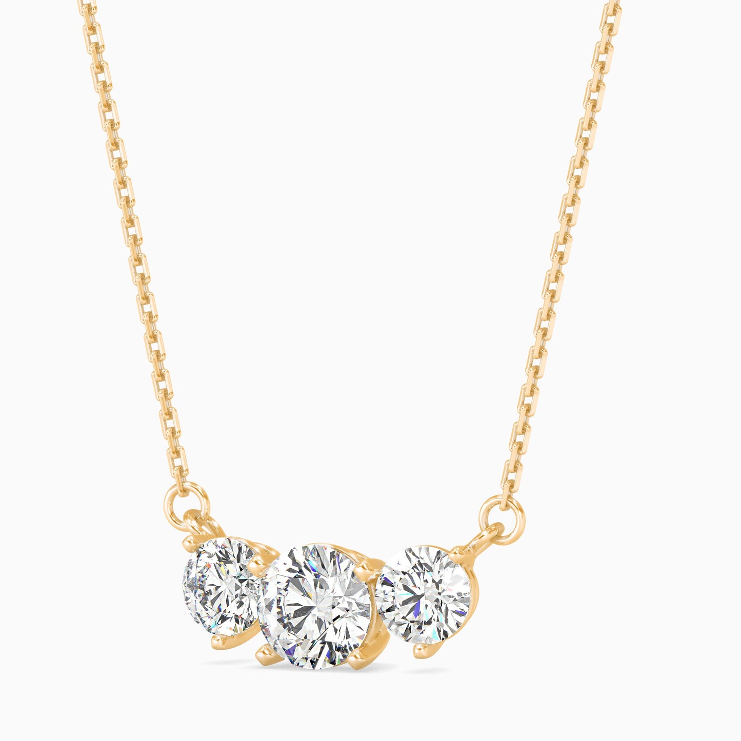 Martina Diamond Solitaire Pendant Yellow Gold