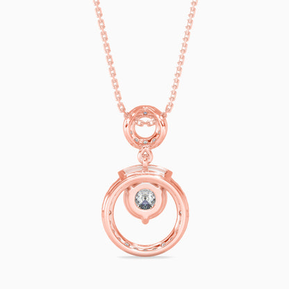 Clio Diamond Solitaire Pendant Rose Gold