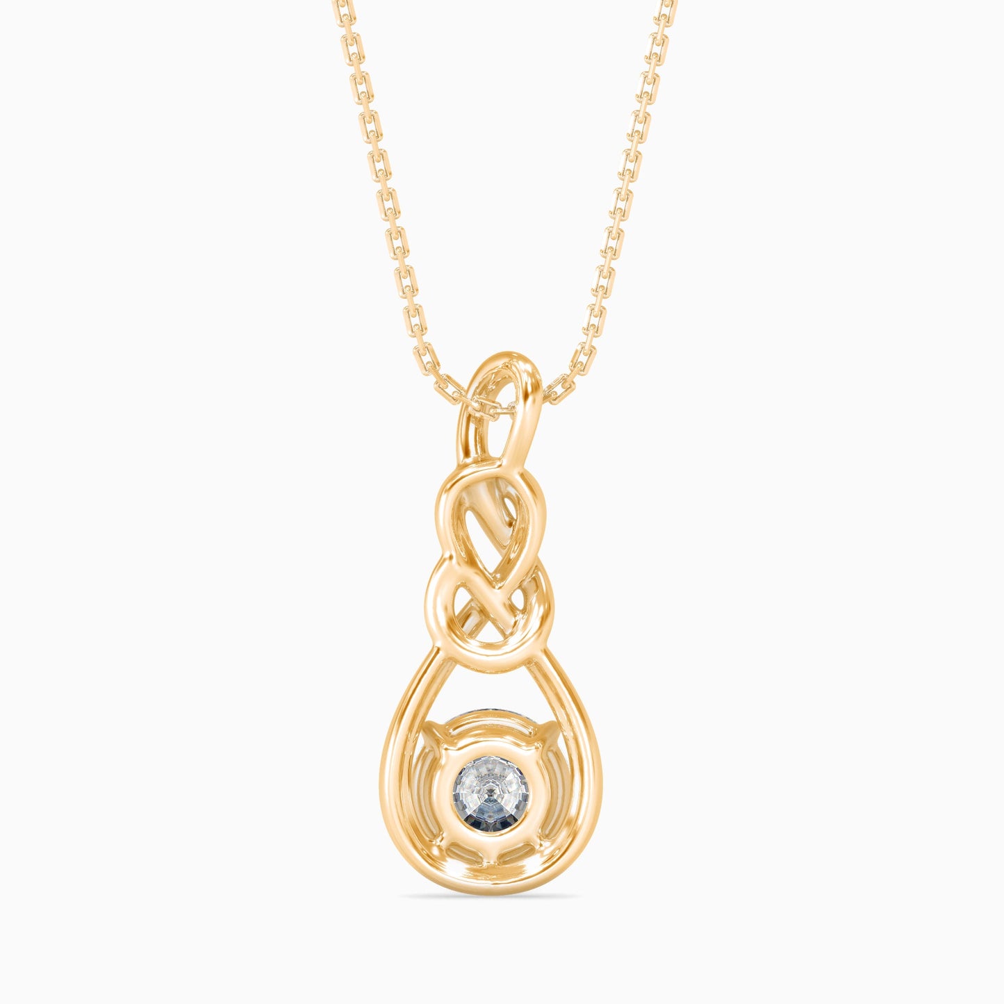 Natty Diamond Solitaire Pendant Yellow Gold