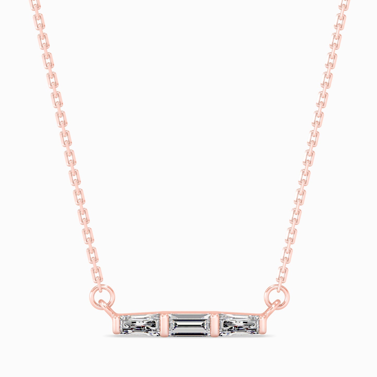 Hera Diamond Solitaire Pendant Rose Gold