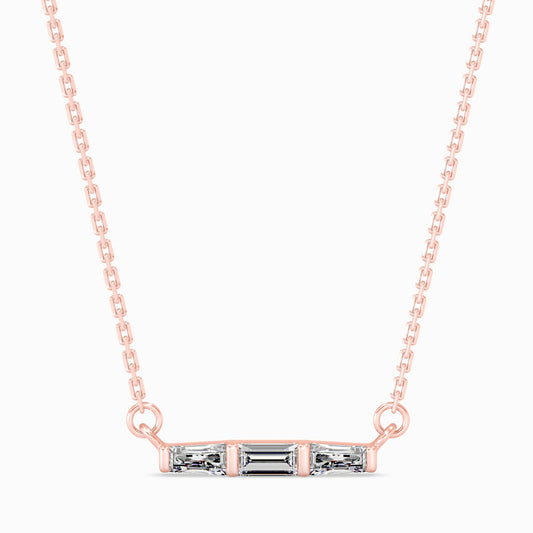 Hera Diamond Solitaire Pendant Rose Gold