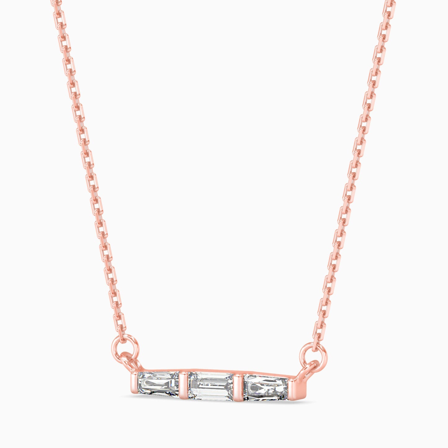 Hera Diamond Solitaire Pendant Rose Gold