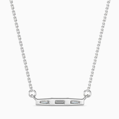 Hera Diamond Solitaire Pendant White Gold
