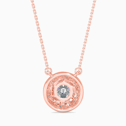 Heavenly Gem Solitaire Pendant Rose Gold