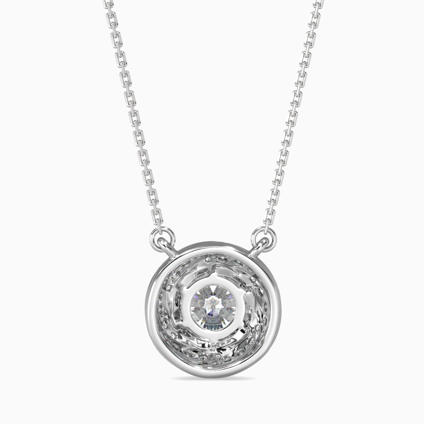 Heavenly Gem Solitaire Pendant White Gold