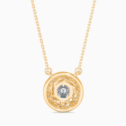 Heavenly Gem Solitaire Pendant Yellow Gold