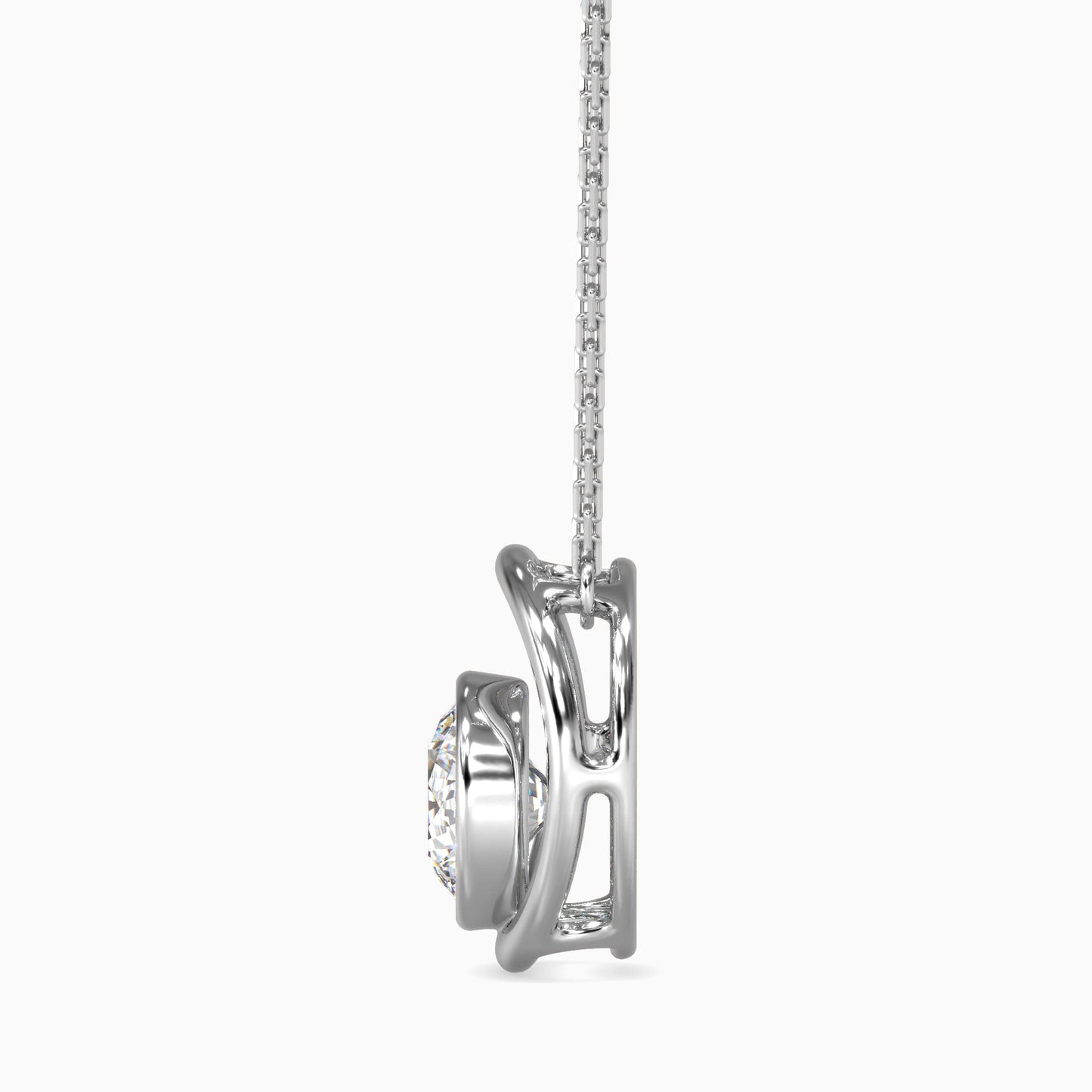 Bestia Diamond Solitaire Pendant Platinum