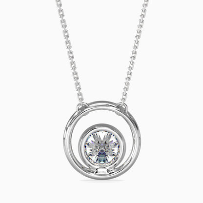 Bestia Diamond Solitaire Pendant Platinum