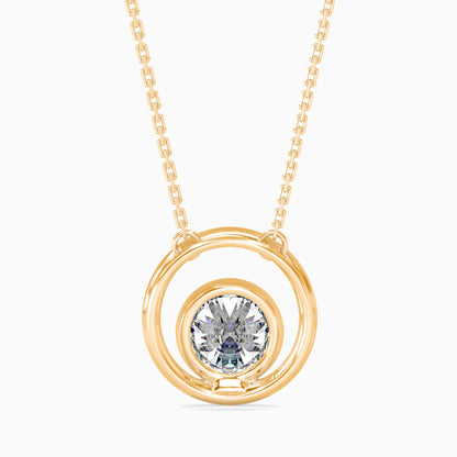 Bestia Diamond Solitaire Pendant Yellow Gold