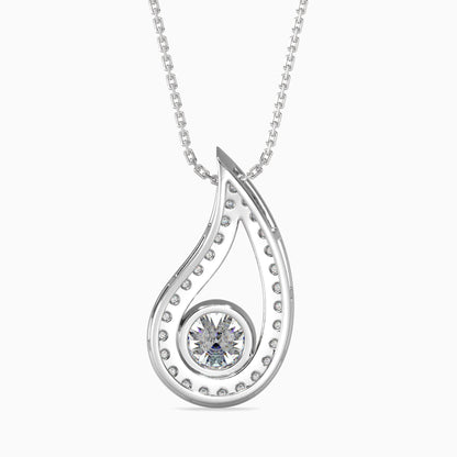 Trybik Diamond Solitaire Pendant Platinum