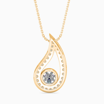 Trybik Diamond Solitaire Pendant Yellow Gold