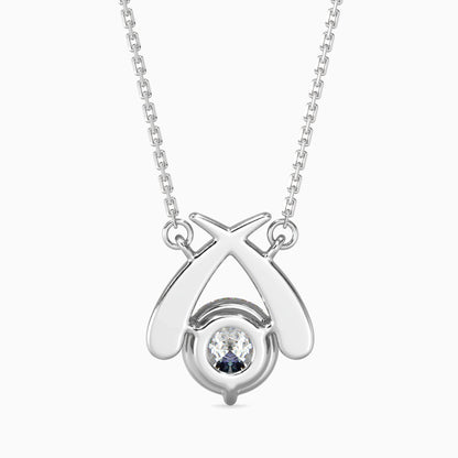 Aquata Solitaire Diamond Pendant Platinum