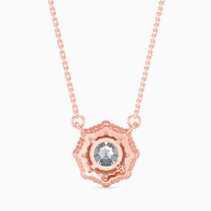 Gaston Diamond Solitaire Pendant Rose Gold