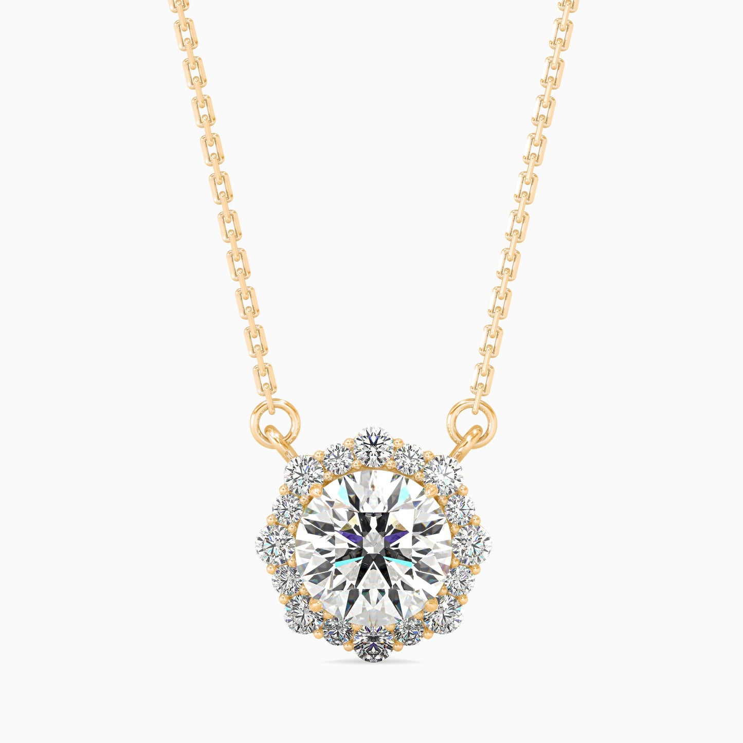 Gaston Diamond Solitaire Pendant Yellow Gold