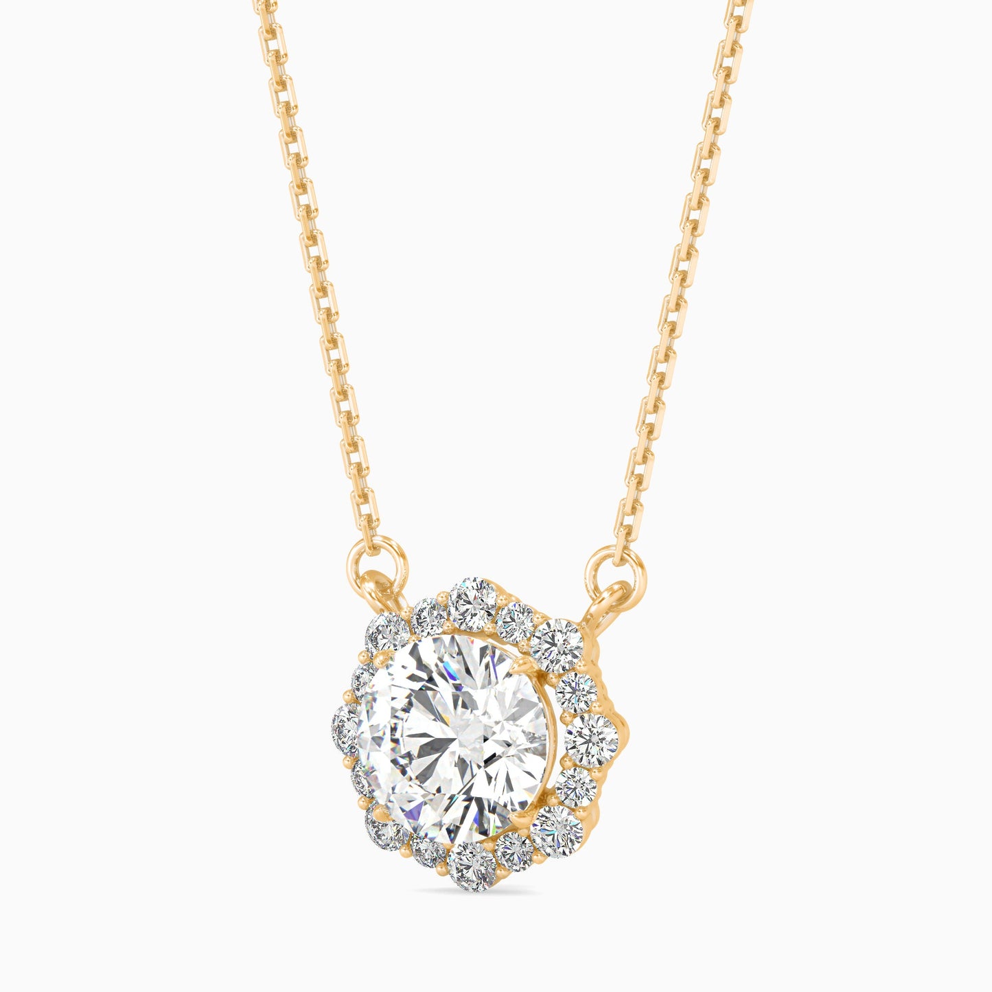 Gaston Diamond Solitaire Pendant Yellow Gold