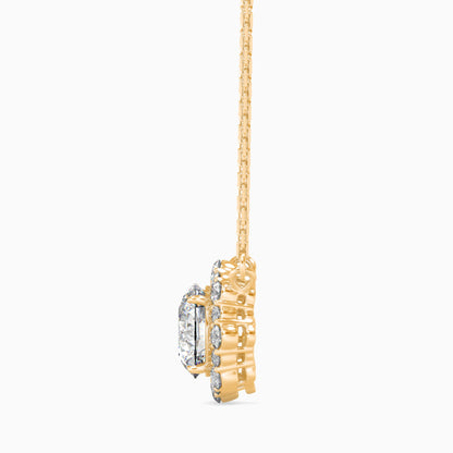 Gaston Diamond Solitaire Pendant Yellow Gold