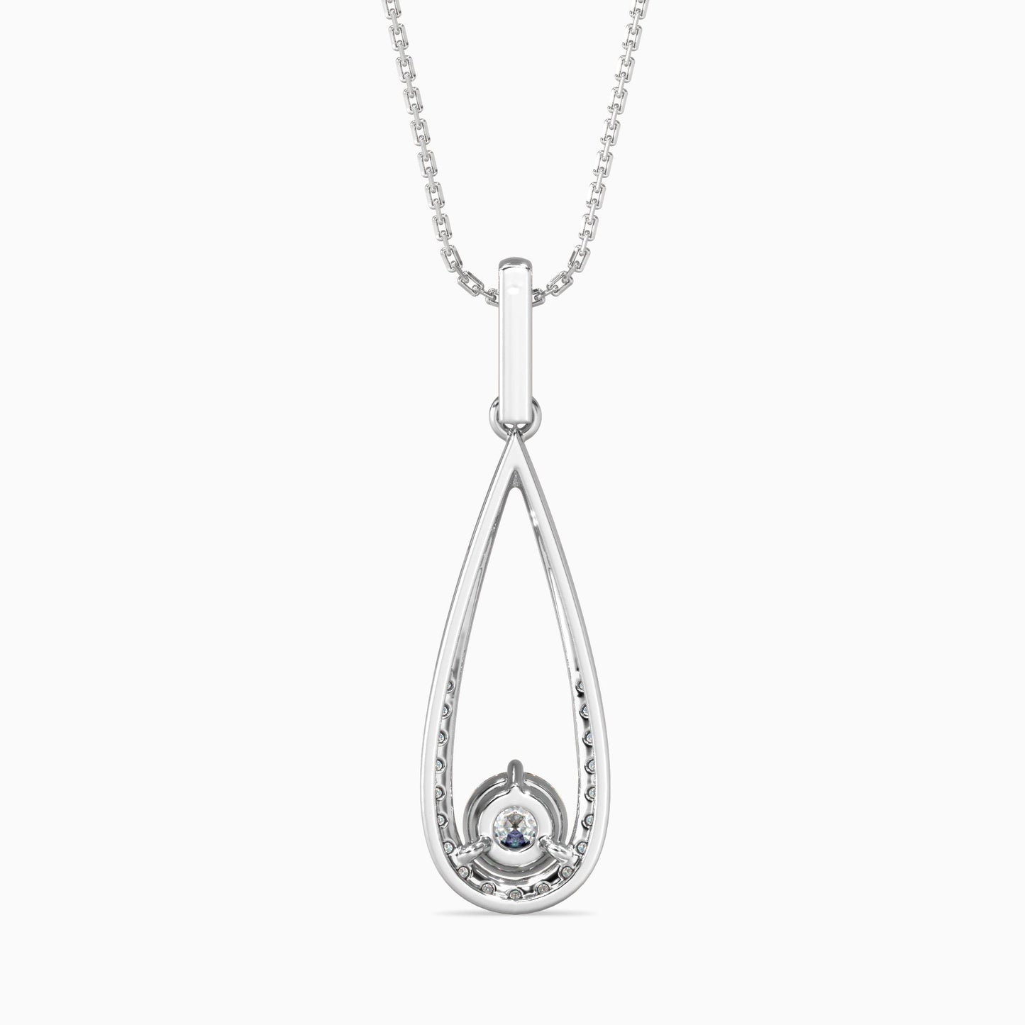 Scuttle Diamond Solitaire Pendant Platinum