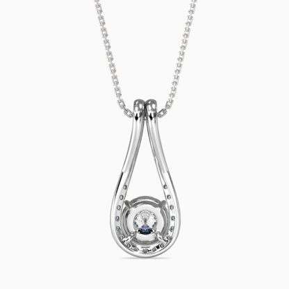 Giselle Solitaire Diamond Pendant Platinum