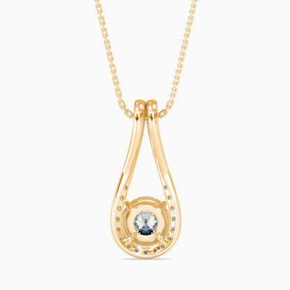 Giselle Solitaire Diamond Pendant Yellow Gold