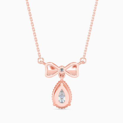 Attina Solitaire Diamond Pendant Rose Gold