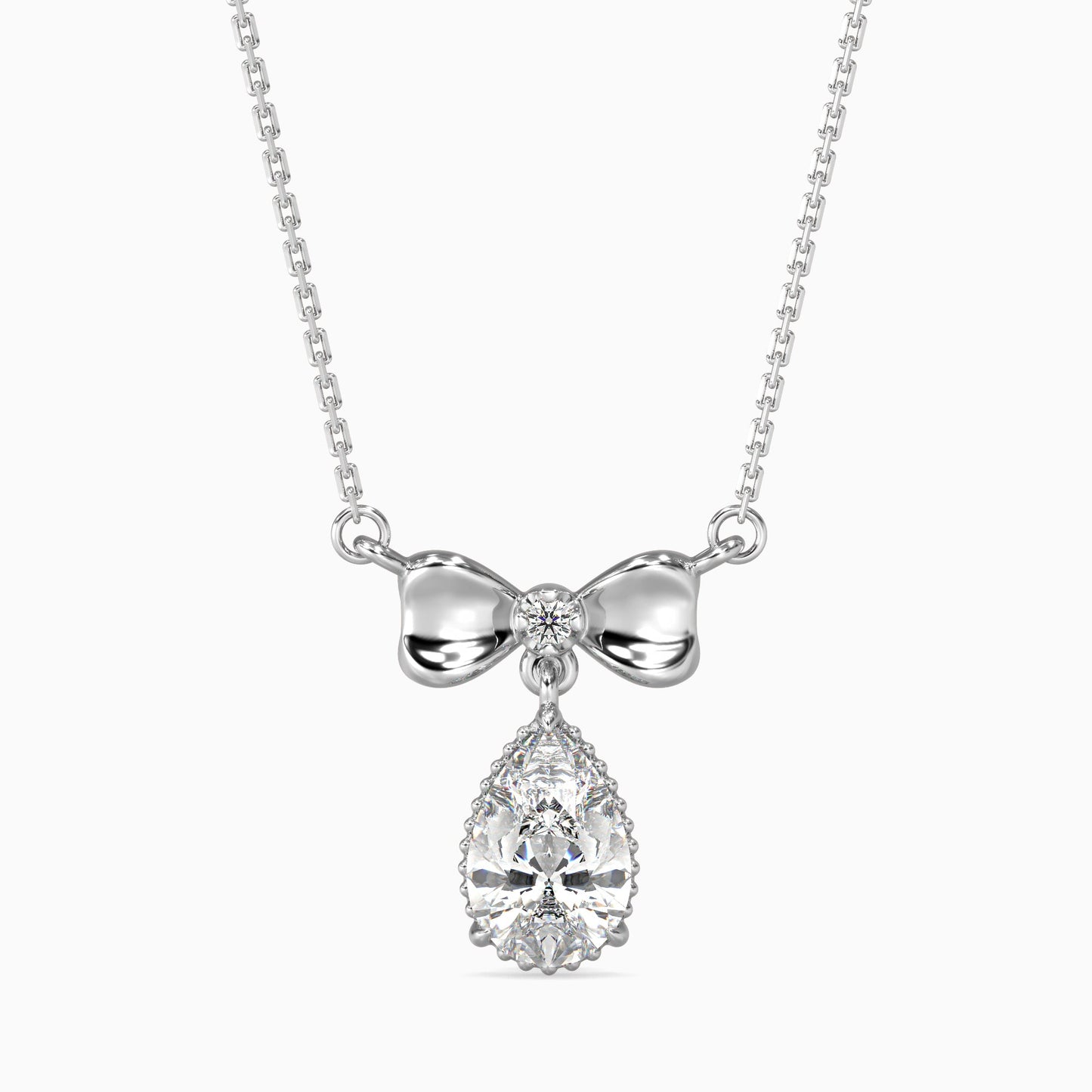 Attina Solitaire Diamond Pendant Platinum