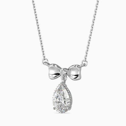 Attina Solitaire Diamond Pendant Platinum