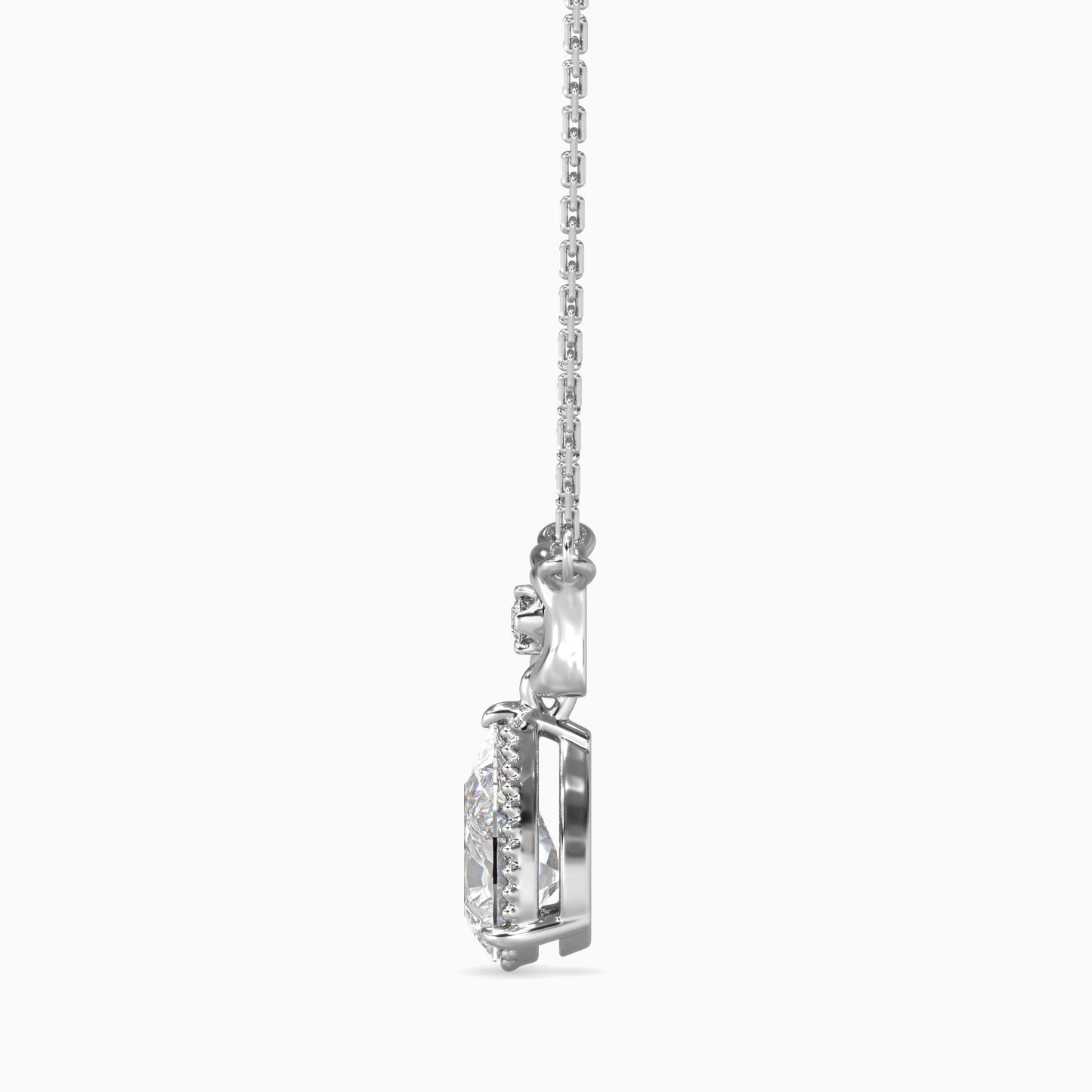 Attina Solitaire Diamond Pendant Platinum