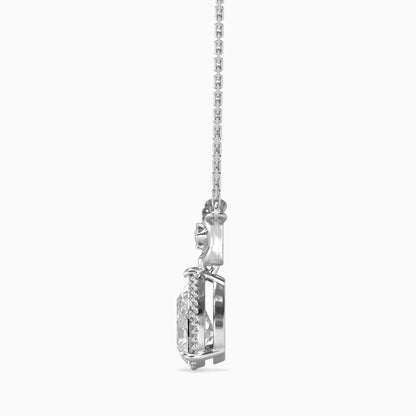 Attina Solitaire Diamond Pendant Platinum