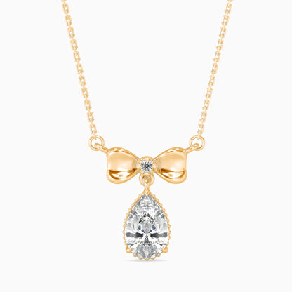 Attina Solitaire Diamond Pendant Yellow Gold