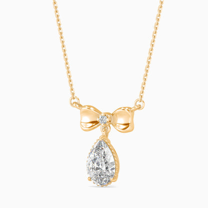 Attina Solitaire Diamond Pendant Yellow Gold