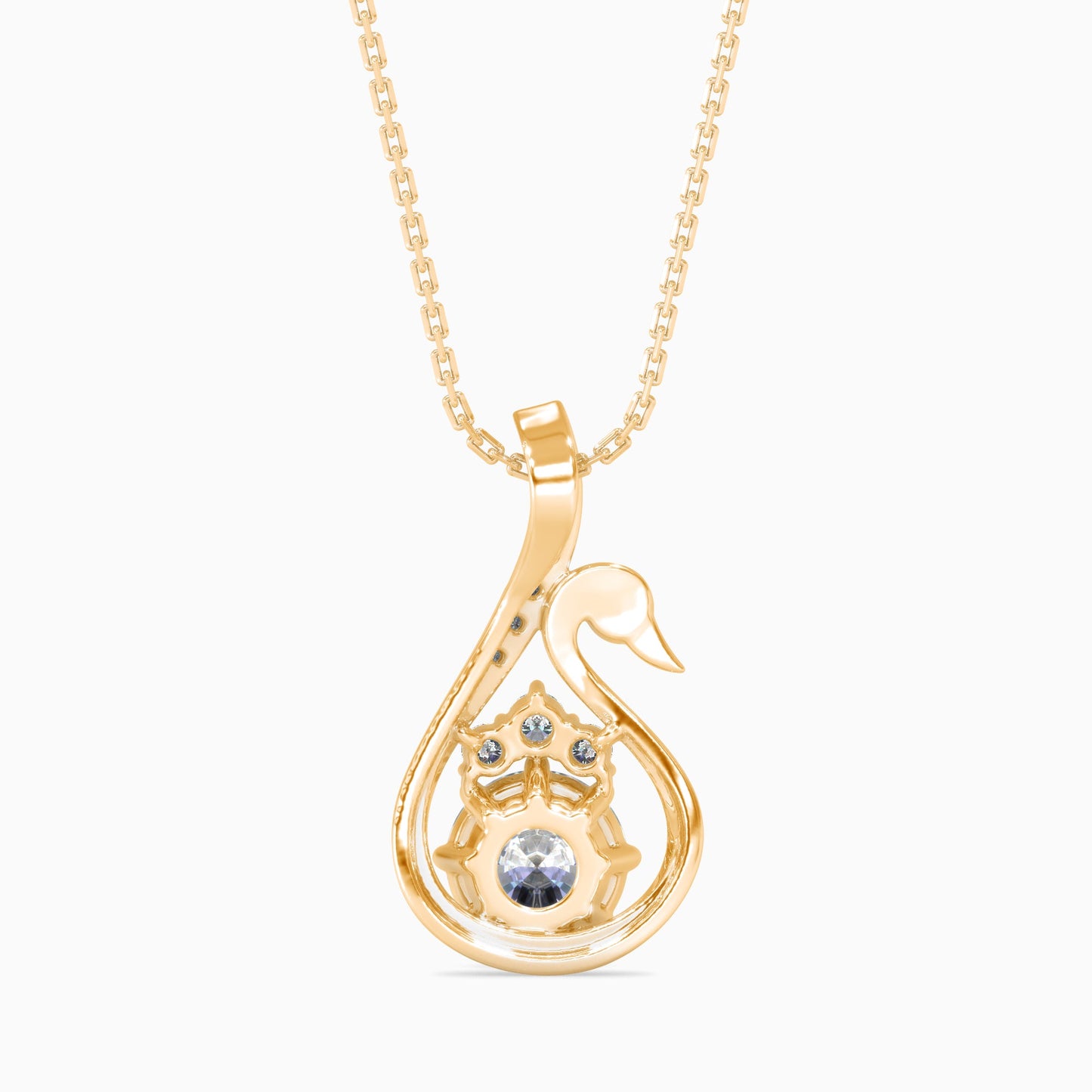 Carlota Diamond Solitaire Pendant Yellow Gold