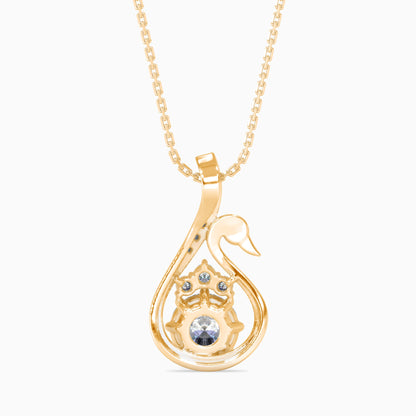 Carlota Diamond Solitaire Pendant Yellow Gold