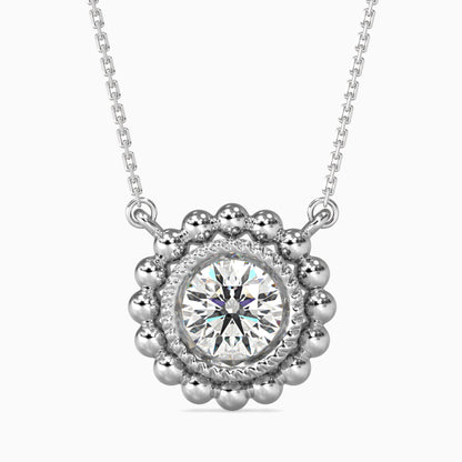 Soliste Diamond Solitaire Pendant Platinum