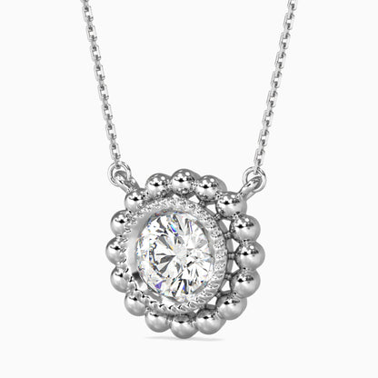 Soliste Diamond Solitaire Pendant Platinum